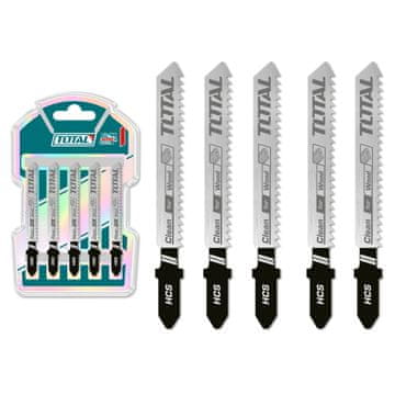 Total One-Stop Tools 5-dijelni set listov za ubodnu pilu za drvo 100 mm (TAC51101B)