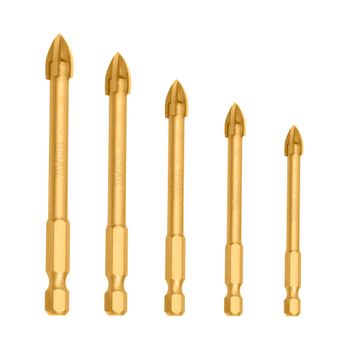 Total One-Stop Tools 5-dijelni set HEX svrdala za staklo / INDUSTRIAL (TACSD7256)