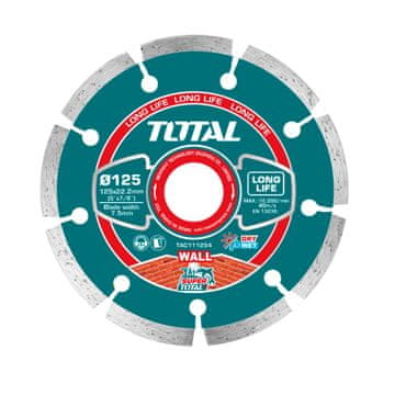 Total One-Stop Tools Dijamantna rezna ploča 125mm / INDUSTRIAL (TAC111254)