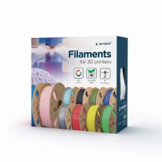 Gembird 3D filament 3DP-ABS1.75-01-FR ABS 1.75mm 1kg plemenski crveni