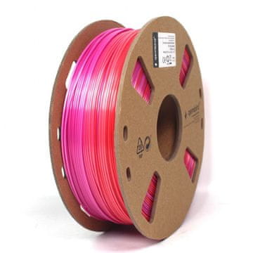 Gembird 3D filament 3DP-PLA-SK-01-RP PLA svilena boja Rainbow 1.75mm 1kg crvena ljubičasta