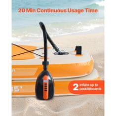 VEVOR Električna pumpa za paddle board visok tlak 20 PSI dimenzije 235x141x130 mm