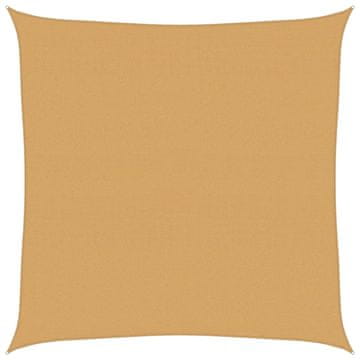 Vidaxl Jedro za zaštitu od sunca 160 g/m² kvadratno pijeska 7x7 m HDPE