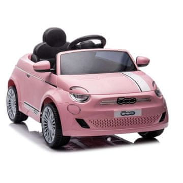 PRINCE TOYS Fiat auto na akumulator, do 25 kg, ružičasti