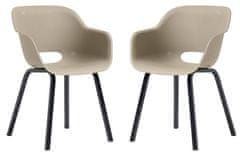 KETER Dvostruka Stolica NOA - srebrna kadulja i crne noge