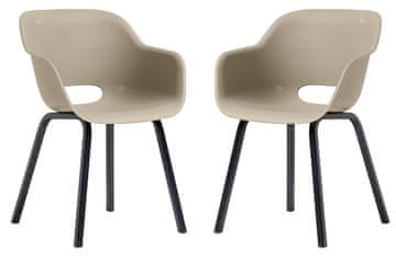 KETER Dvostruka Stolica NOA - srebrna kadulja i crne noge