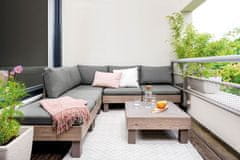 KETER ELEMENTS SIGNATURE modularna vrtna stolica PVC - orah i zeleni jastuci