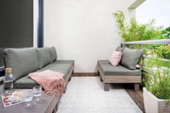 KETER ELEMENTS SIGNATURE modularna vrtna stolica PVC - orah i zeleni jastuci