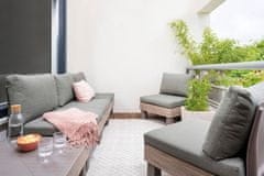 KETER ELEMENTS SIGNATURE modularna vrtna stolica PVC - orah i zeleni jastuci