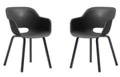 KETER Stolica Noa Duo par - grafit, moderna vanjska i unutarnja upotreba