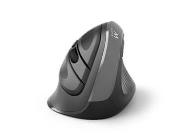 Ewent bežični ergonomski vertikalni miš, 2400 dpi, crni, USB