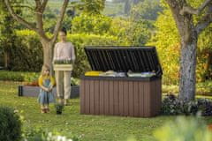 KETER Velika plastična kutija za pohranu DARWIN 570 L, smeđa, EVOTECH materijal