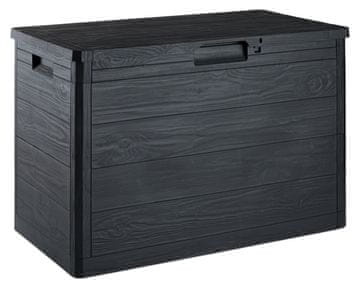 TOOMAX WOODYS Grafitna Plastika Kutija za Pohranu 160 L - Vrtni Organizer