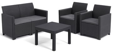 KETER MARIE Premium Vrtni Set od Imitacije Ratana - Grafitne Boje