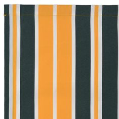 Vidaxl Nadstrešnica Zelena i žuta 580 x 20 cm Platno