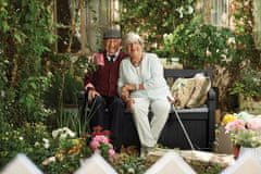 KETER Grafitna vrtna klupa EDEN s nosivošću 2x110 kg i PP adapterom