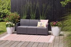 KETER Sofisticirana 3-Osjedna Marie Sofa - Grafitna Ratan Imitacija