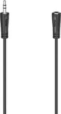 Hama Jack 3,5 mm - 3,5 mm produžni kabel (utičnica) 5 m crni