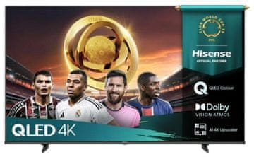 Hisense 43E7Q 43" 4K QLED TV VIDAA Smart OS Al Upscaler crni
