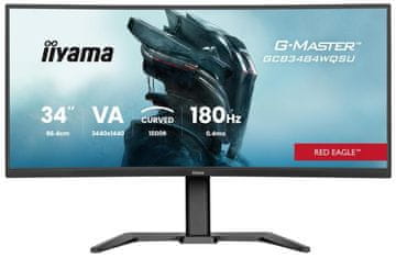 iiyama Monitor G-Master Red Eagle GCB3484WQSU-B1 34 UWQHD VA 0.4ms 180Hz Crni
