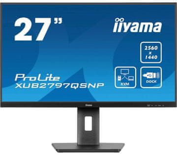 iiyama ProLite XUB2797QSNP-B IPS QHD 100Hz crni monitor