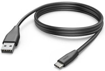 Hama kabel za punjenje/podatkovni kabel USB-A - USB-C 3.1 1m crni