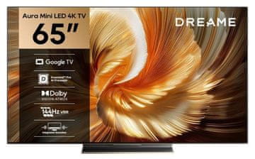 Dreame Aura Mini LED 65S100 65" 4K 144Hz Google TV Dolby Vision crni