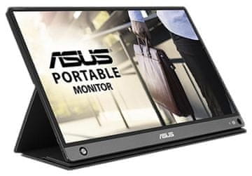 ASUS ZenScreen Go MB16AHP 15,6-inčni FHD IPS prijenosni monitor bez treperenja, crne boje