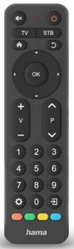 Hama 221056 2-u-1 univerzalni daljinski upravljač crne boje