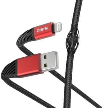 Hama kabel za punjenje/podatkovni kabel Extreme USB-A - Lightning 1,5 m