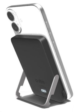 SBS Powerbank 5000 mAh bežični magnetski sa stalkom i LCD zaslonom TEBB5000MAGSTAND crni