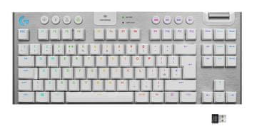 Logitech G915 TKL bežična tipkovnica bijela s oprugom 920-009664