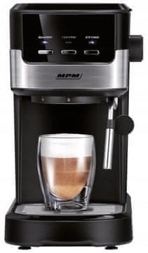 MPM MKW-13M aparat za espresso, crni i srebrni