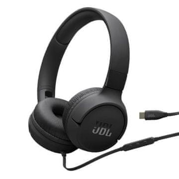 JBL Tune 520 USB-C žičane slušalice crne boje