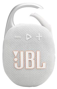 JBL Clip 5 Bluetooth zvučnik bijele boje