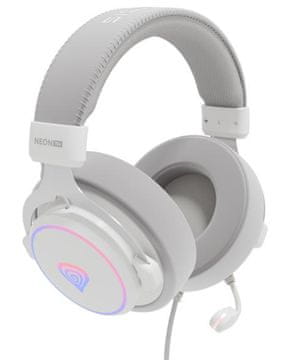 Genesis Neon 764 RGB bijele žičane slušalice