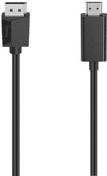 Hama DisplayPort - HDMI 4K kabel 1,5 m crne boje