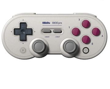 8BitDo SN30 Pro Hall Edition bežični kontroler svijetlo siva