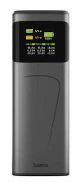 Hama Powerbank Power Pack 20000 mAh High 65W siva