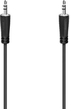 Hama Jack kabel 3,5 mm - 3,5 (utikač) 0,5 m Crni