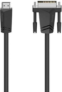 Hama HDMI - DVI-D kabel 1,5 m crne boje