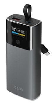 SBS Powerbank 10000mAh LCD PD 20W siva