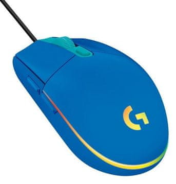 Logitech G102 Lightsync žičani miš plave boje