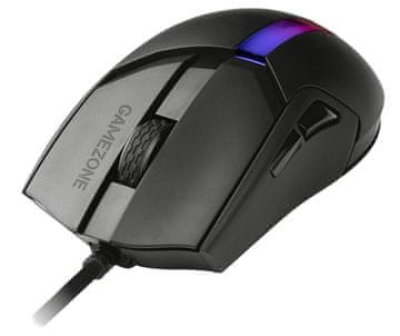 Tracer Žičani miš Gamezone Cool Black RGB