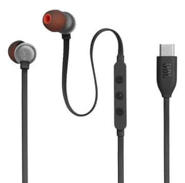 JBL Tune 310C USB-C žičane slušalice crne boje
