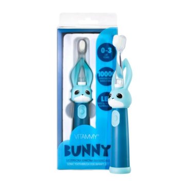 Vitammy Bunny Blue sonična četkica za zube za djecu 0-3 godine plave boje