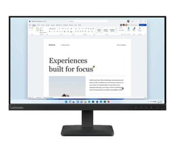 Lenovo L24-4E monitor 23.8 FHD IPS 4ms 100Hz crni