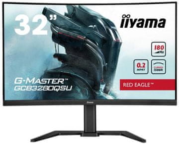 iiyama G-Master GCB3280QSU-B2 Red Eagle monitor 32 WQHD VA 0.2ms 180Hz crni