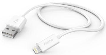 Hama kabel za punjenje/podatkovni kabel USB-A - Lightning 1m bijeli