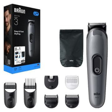 Braun AIO3540 Trimer Sivi